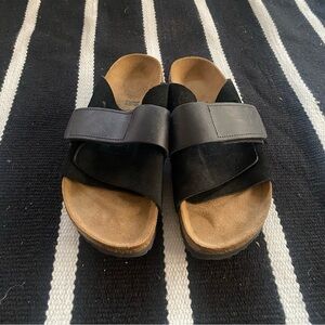 Birkenstock Black and Tan Sandals